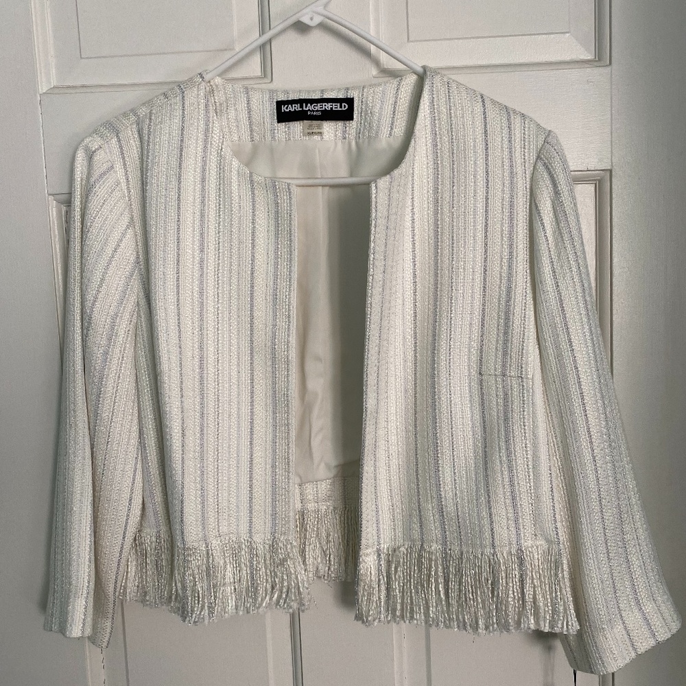 Karl Lagerfeld Paris Cropped Blazer Size XL